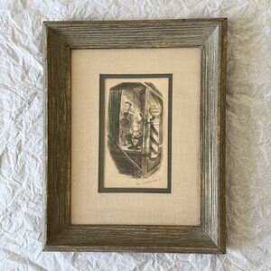 Original Don Freeman Lithograph (1931) – Vintage Framed Artwork
